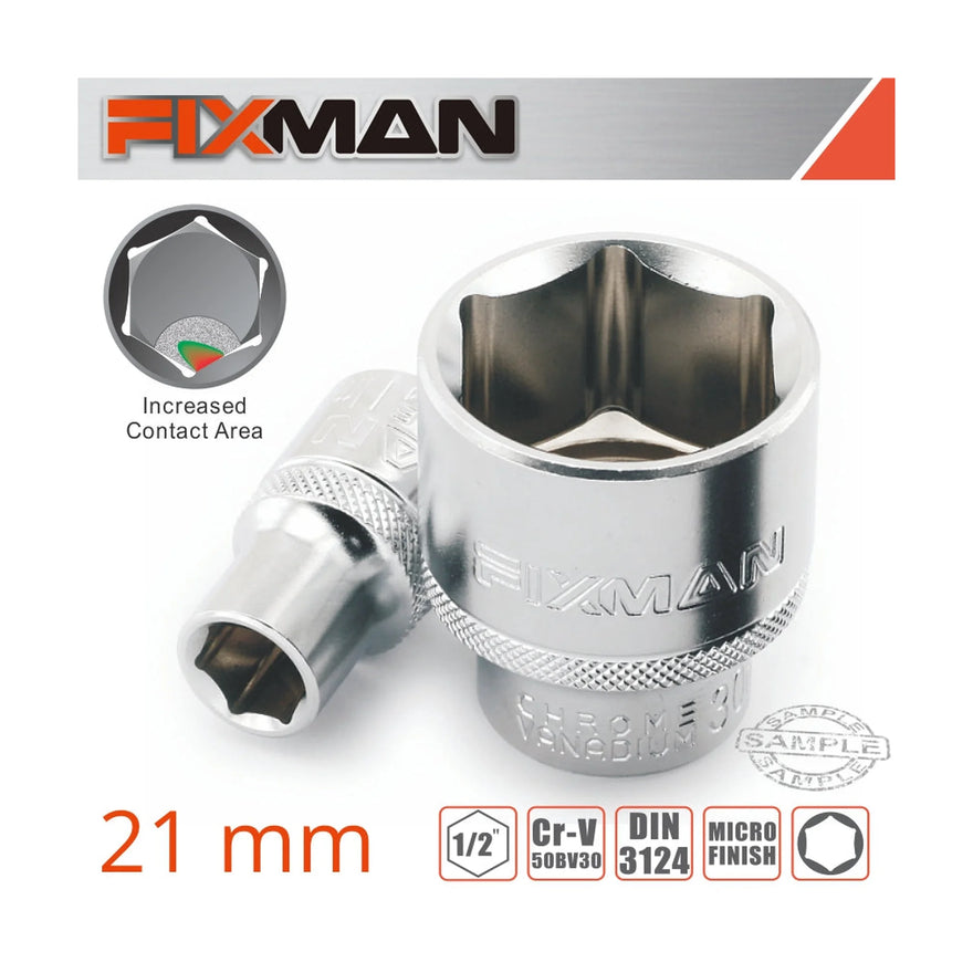 Fixman 1/2' Drive Hex Socket 21mm X 27.8mm - image 01