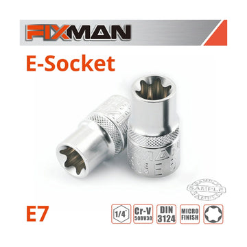 Fixman 1/4' Drive E-Socket 6 Point E7 - image 01