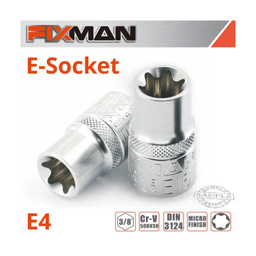 Fixman 3/8' Drive E-Socket 6 Point E4 - image 01