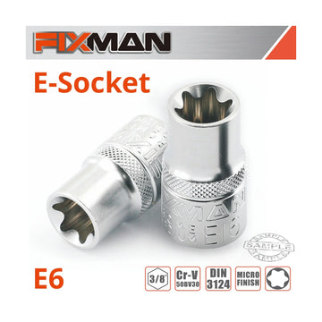 Fixman 3/8' Drive E-Socket 6 Point E6 - image 01