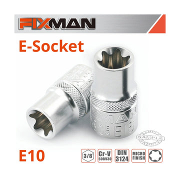 Fixman 3/8' Drive E-Socket 6 Point E10 - image 01