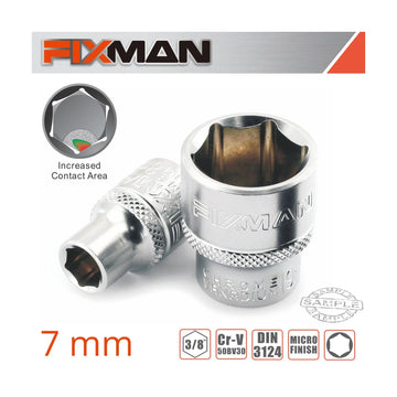 Fixman 3/8' Drive Hex Socket 7mm - image 01