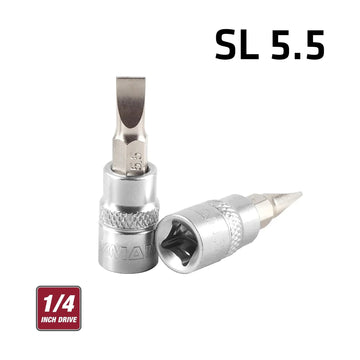 Fixman 1/4' Drive Bit Socket Sl5.5 Slotted Screwdriver Bit - image 01