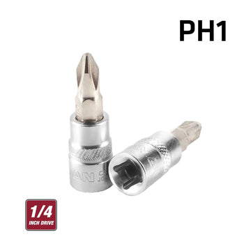 Fixman 1/4' Drive Bit Socket Ph1 Phillips Screwdriver Bit - image 01