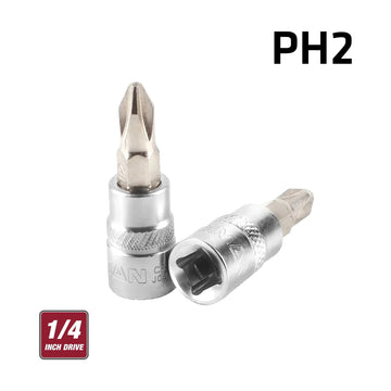 Fixman 1/4' Drive Bit Socket Ph2 Phillips Screwdriver Bit - image 01