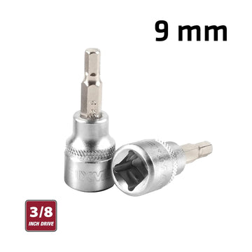 Fixman 3/8' Drive Bit Socket 9mm Hex Allen H9 - image 01