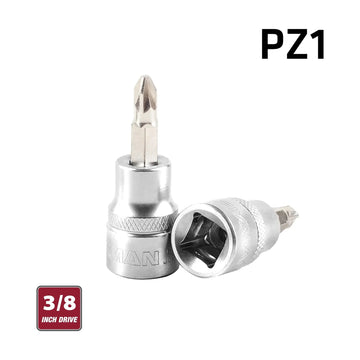 Fixman 3/8' Drive Bit Socket Pz1 Pozi Screwdriver Bit - image 01
