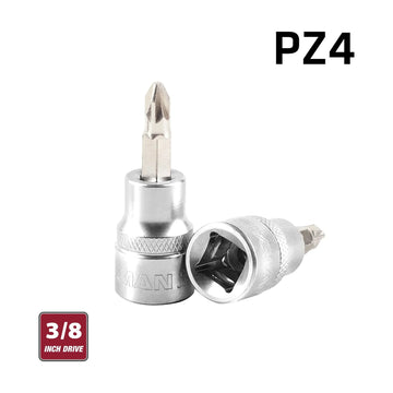 Fixman 3/8' Drive Bit Socket Pz4 Pozi Screwdriver Bit - image 01