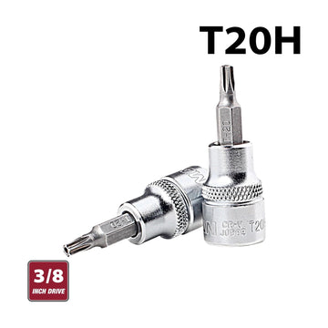 Fixman 3/8' Drive Bit Socket T20H Torx Security - image 01