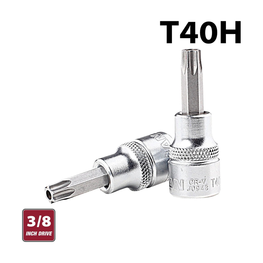 Fixman 3/8' Drive Bit Socket T40H Torx Security - image 01