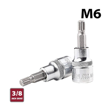 Fixman 3/8' Drive Bit Spline Socket M6 - image 01