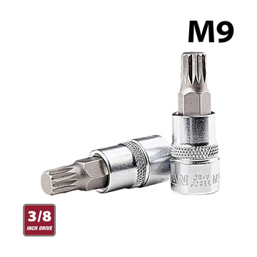 Fixman 3/8' Drive Bit Spline Socket M9 - image 01