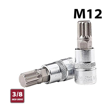 Fixman 3/8' Drive Bit Spline Socket M12 - image 01
