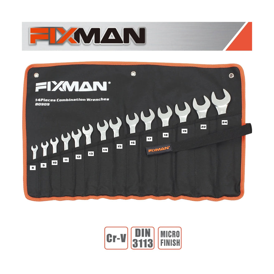 Fixman 14Pcs Combination Spanner Set 8mm - 24mm - image 01