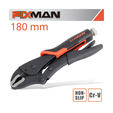 Fixman Curved Jaw Lock Grip Pliers 7'/180mm - image 01