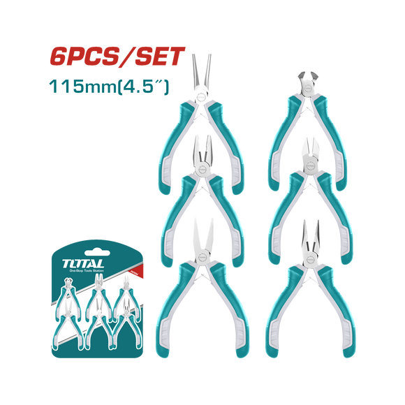 Total 6 Pcs Mini Pliers Set THT1K0511