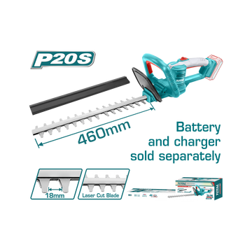 Total Cordless Hedge Trimmer 20V 460mm THTLI20018