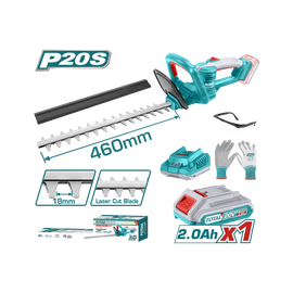 Total Cordless Hedge Trimmer 20V 460mm THTLI20461