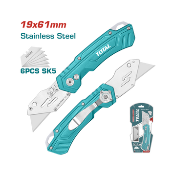 Image of Total Power Tool Total Folding Knife19 x 61mm THT5136288
