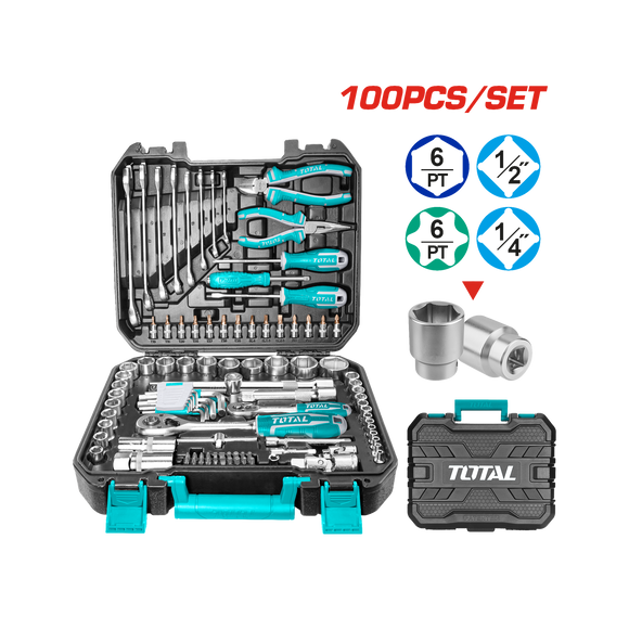 Total 100 Pcs Tools Set THKTHP21006