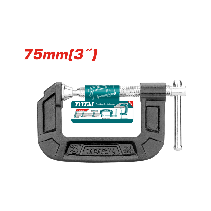 Image of Total Power Tool Total 75mm/3 Inch G-Clamp THT13136