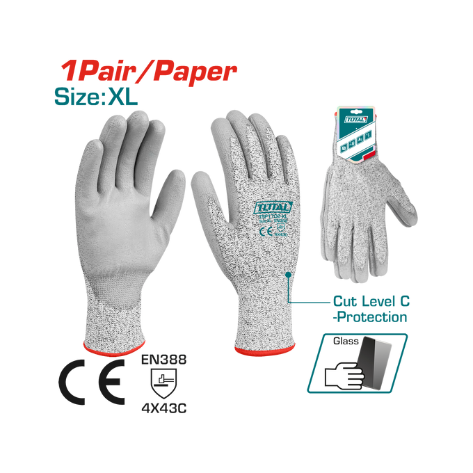 Total Cut-Resistant Gloves TSP1702-XL