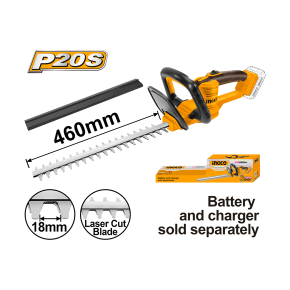 Ingco 20V Lithium-Ion Hedge Trimmer CHTLI20018