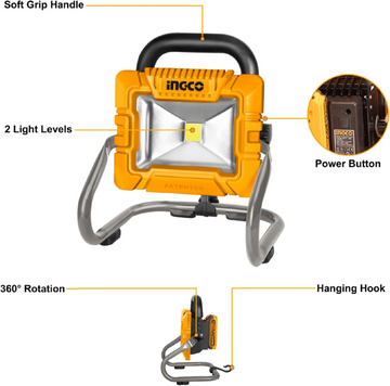 Ingco 20V Lithium-Ion Portable Lamp CWLI2025 - 0