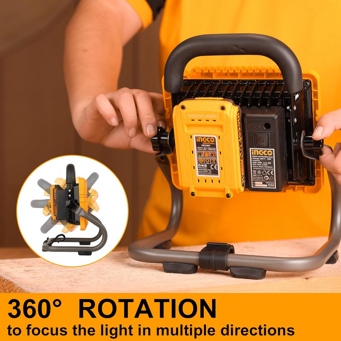 Ingco 20V Lithium-Ion Portable Lamp CWLI2025