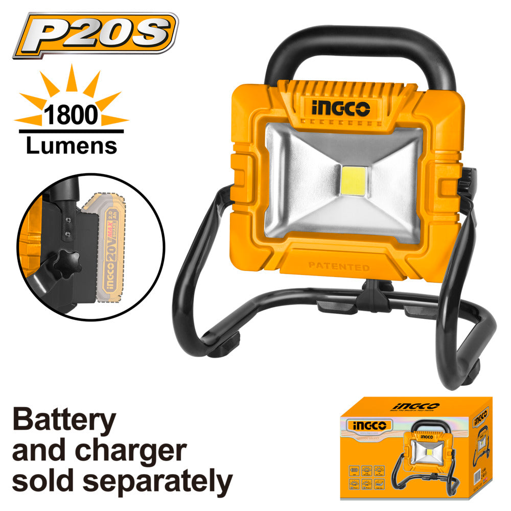 Ingco 20v lithium-ion portable lamp cwli2025