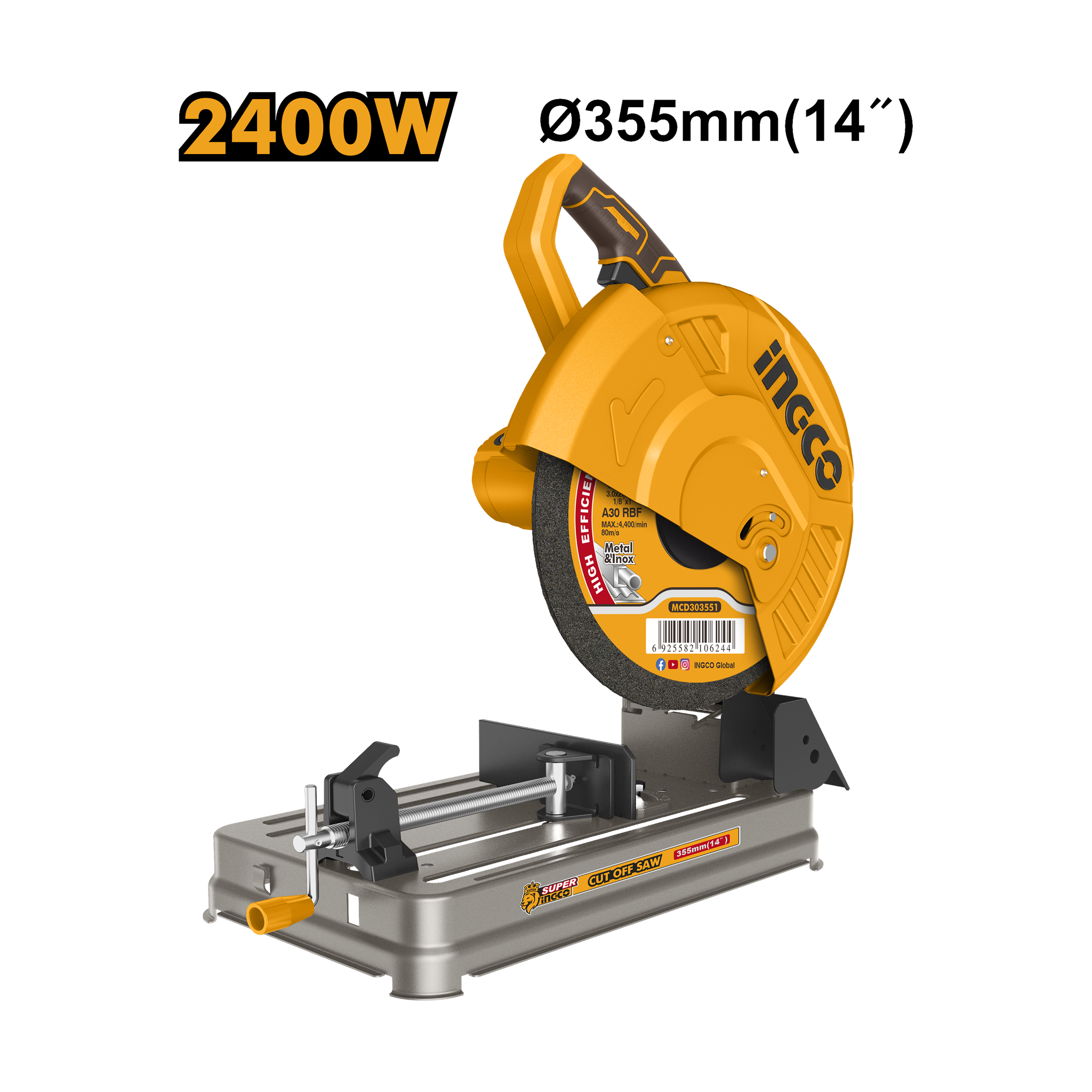 Ingco Cut Off Saw 355mm 2400W COS243558