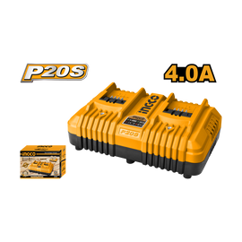 Ingco 20V 4A Dual Fast Charger FCLI2034