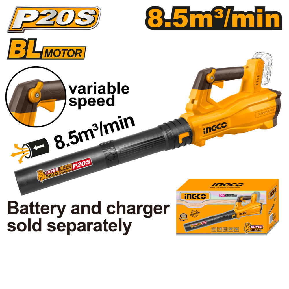Ingco 20v lithium-ion blower cabli20428