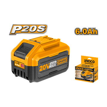 Ingco 20V 6.0A Lithium-Ion Battery Pack FBLI2060