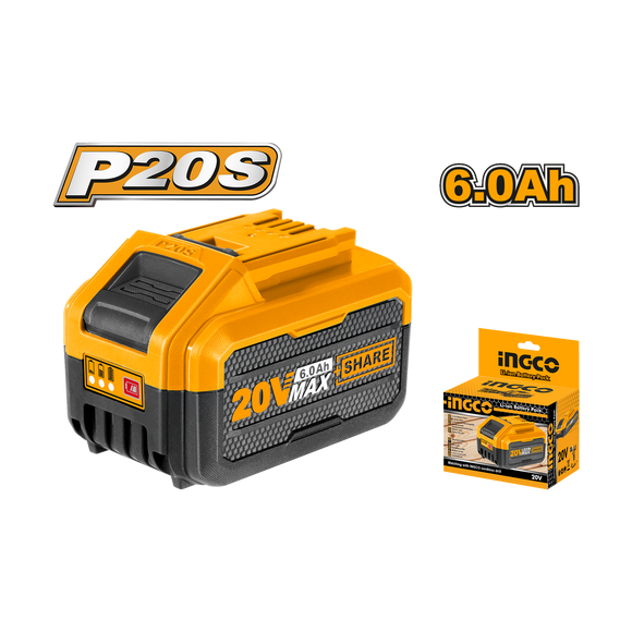 Ingco 20V 6.0A Lithium-Ion Battery Pack FBLI2060