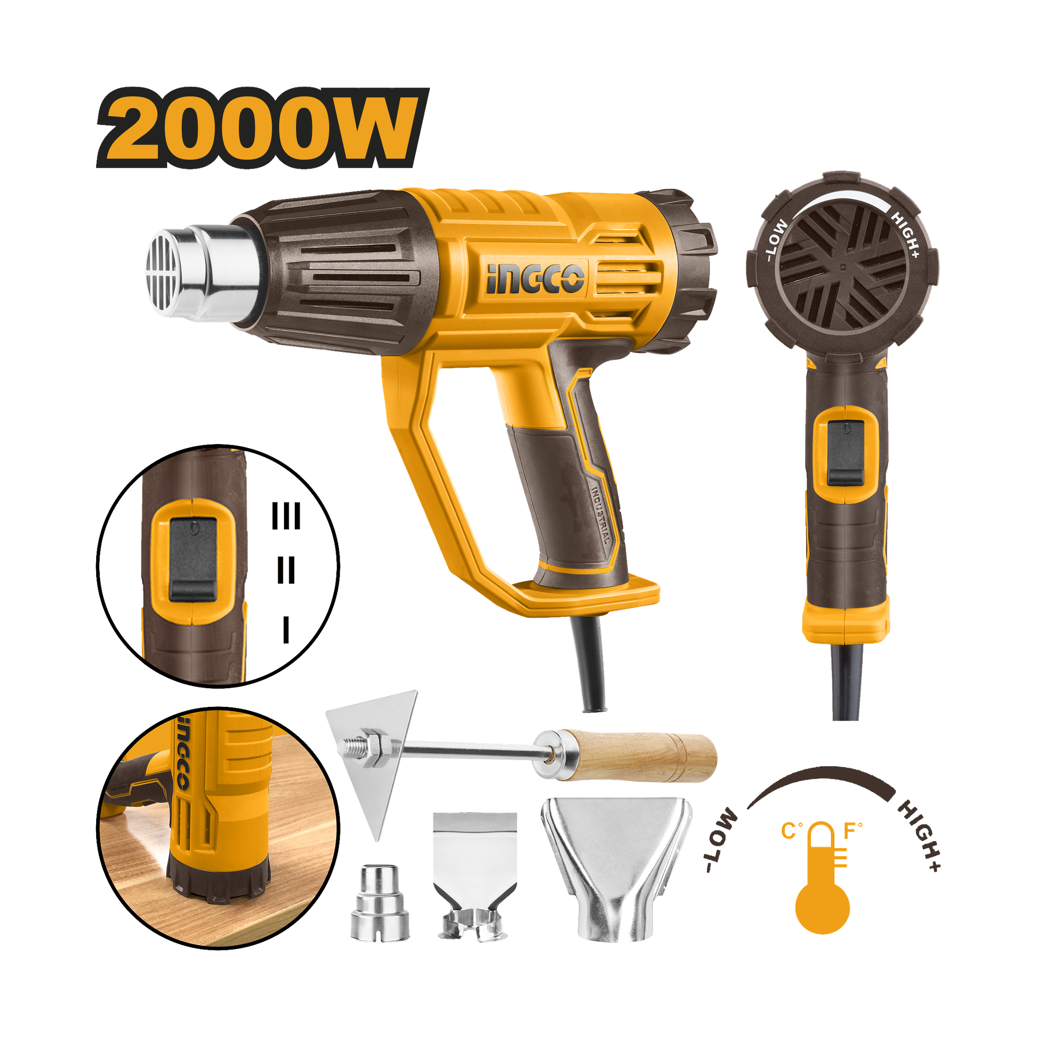 Ingco Heat Gun 2000W HG200047