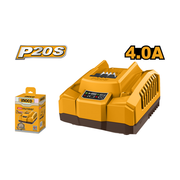 Ingco 20V Super Fast Intelligent Charger 4A FCLI20411