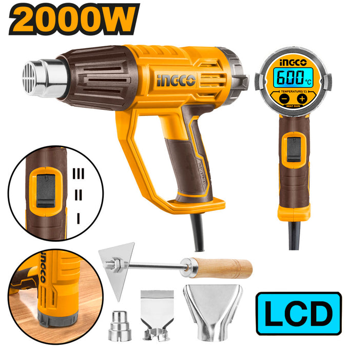 Ingco heat gun 2000w lcd hg200058