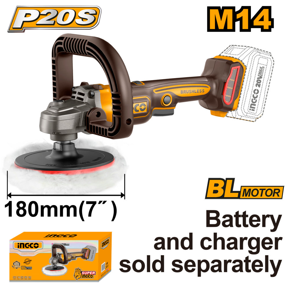 Ingco 20v lithium-ion polisher apli2018