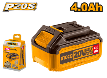 Ingco 20V Ps+C/L Battery 4.0Ah