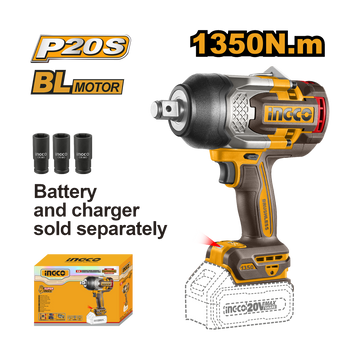 Ingco 20V Lithium-Ion Impact Wrench CIWLI201351