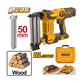 Ingco 20V Lithium-Ion Cordless Brad Nailer  CBNLI5005