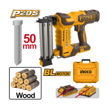 Ingco 20V Lithium-Ion Cordless Brad Nailer  CBNLI5005
