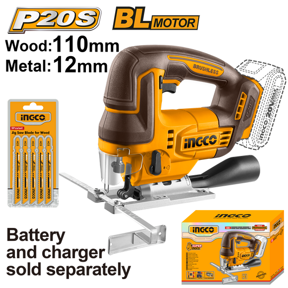 Ingco 20V Ps+ C/L Jigsaw 5P Blade