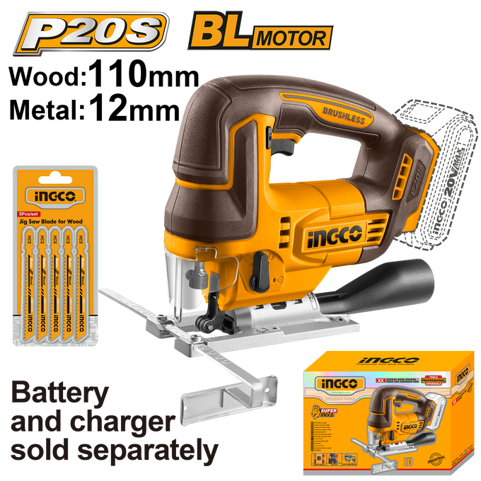 Ingco 20V Ps+ C/L Jigsaw 5P Blade