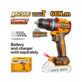 Ingco 20V Lithium-Ion Impact Drill CIDLI206681
