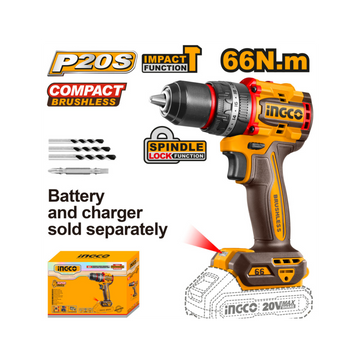 Ingco 20V Lithium-Ion Impact Drill CIDLI206681