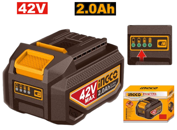 Ingco Cordless 42V Lithium-Ion 2.0ah Battery FBLI42201