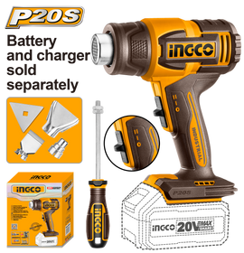 Ingco Cordless 20V Lithium-ion Heat Gun HGLI2006