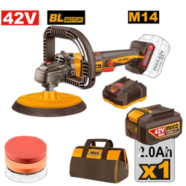 Ingco 42V Cordless Polisher Kit (Incl. 1 X 2.0A.H Batt, Charger & Acc)